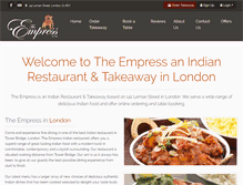 Tablet Screenshot of empressindian.co.uk